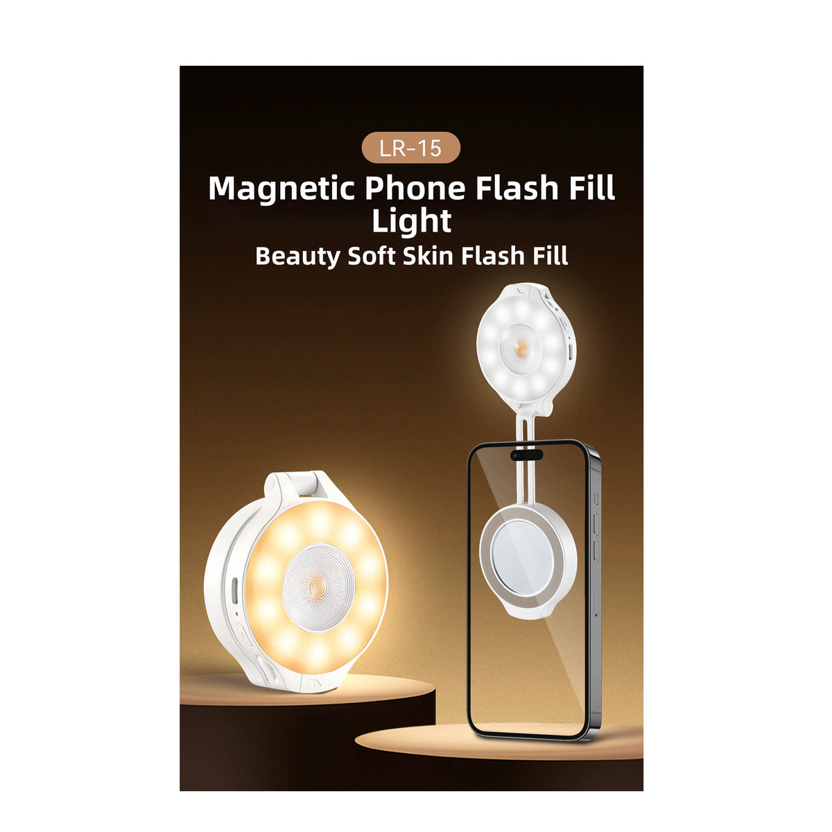 Jinbei Lr15 Mobile Phone Magnetic Fill Light 25W Flash