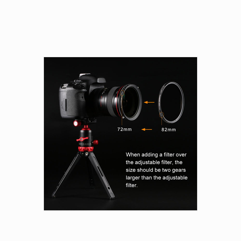K&F Concept 77mm ND2-ND32 (1-5 Stop) Variable ND Filter and CPL Circular Polarizing Filter 2 in 1 for Camera Lens No X Spot Weather Sealed(KF01.1087V2)