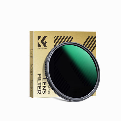 K&F Concept 77mm ND2-ND400 Variable Filter (1-9 Stop), 24 Layers of Nano-coating, Dazzle Series-KF01.2362V1