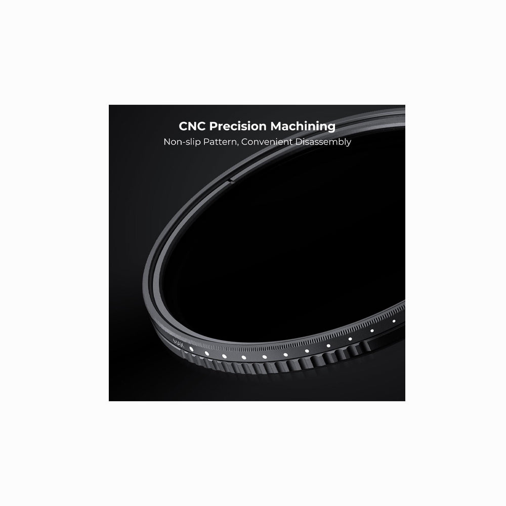 K&F Concept 82mm ND2-ND400 Variable Filter (1-9 Stop), 24 Layers of Nano-Dazzle Series (KF01.2363V1)