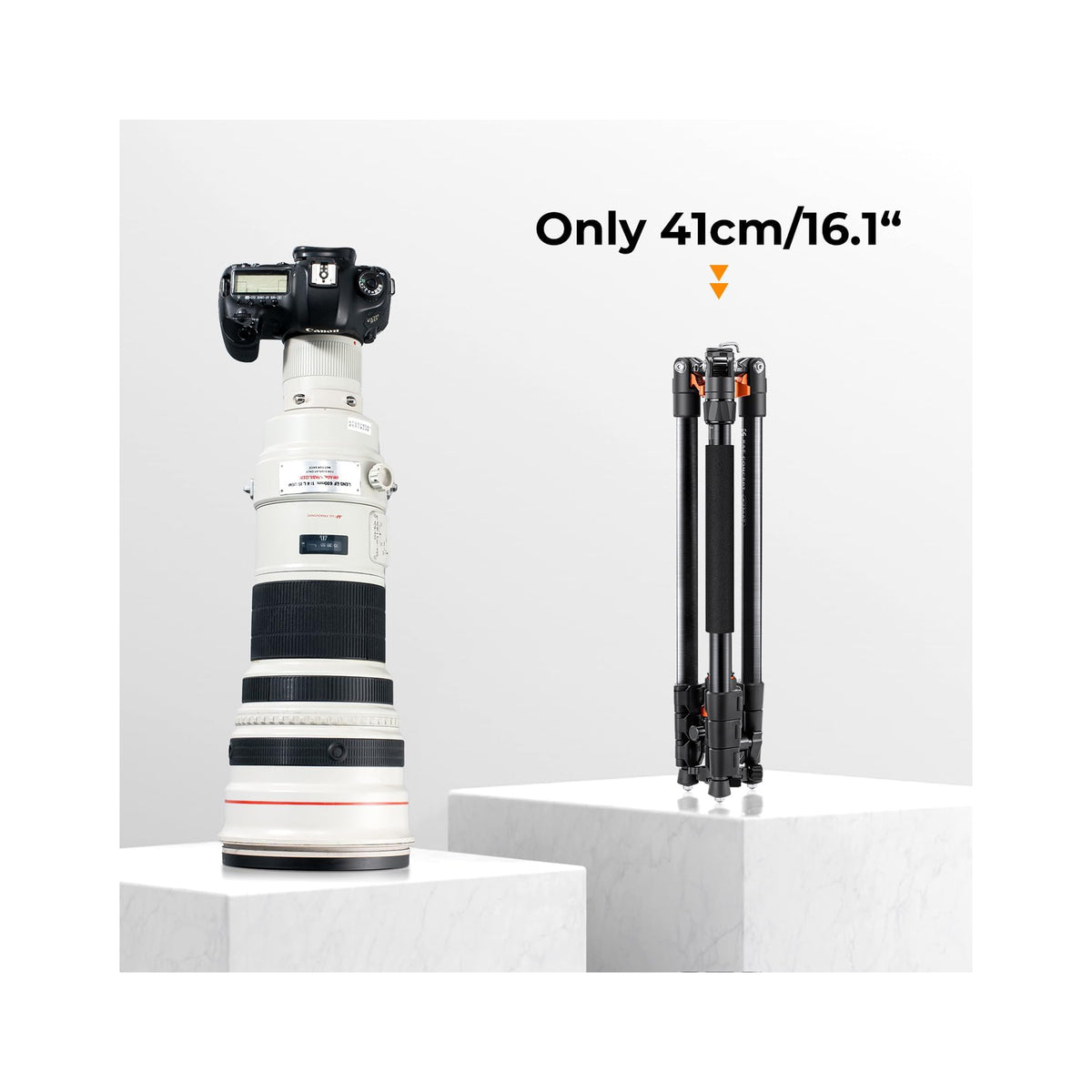 K&F Concept 62″ Aluminium Camera Tripod with Monopod & BH-28L Ball Head-KF09.084V3