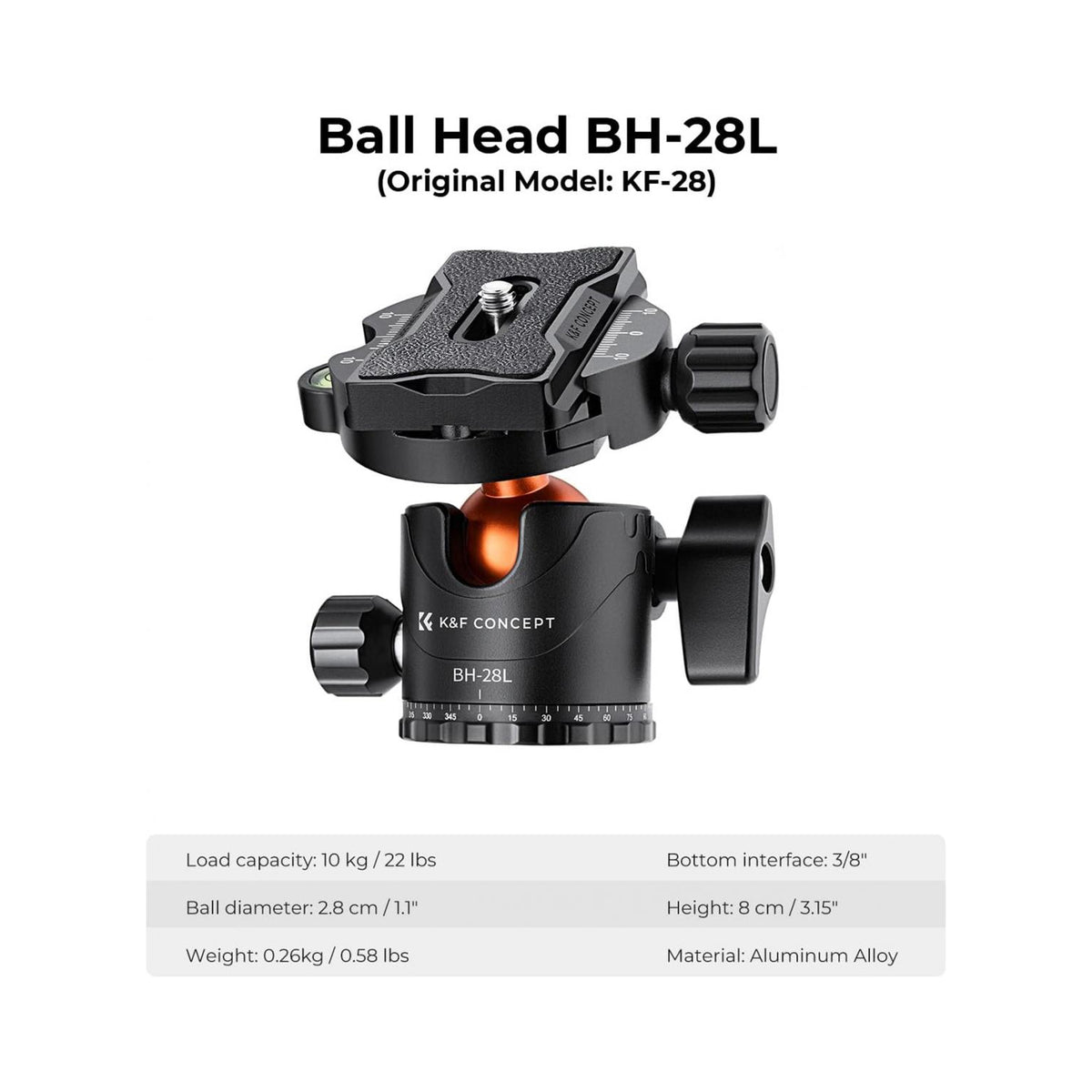 K&F Concept 67″ Overhead Aluminium Camera Tripod with Monopod-KF09.085V7