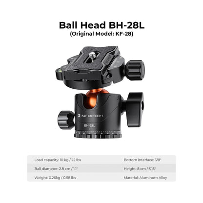K&F Concept 67″ Overhead Aluminium Camera Tripod with Monopod-KF09.085V7