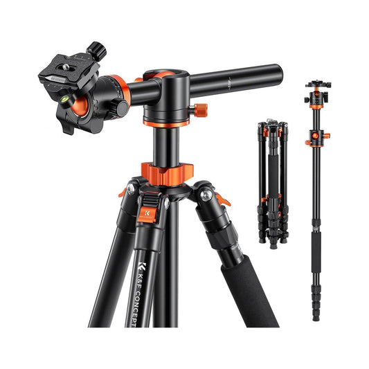 K&F Concept 67″ Overhead Aluminium Camera Tripod with Monopod-KF09.085V7