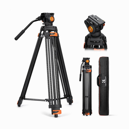 K&F CONCEPT VA3+BV70 Video Tripod -KF09.167