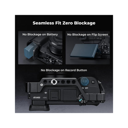 K&F Concept Full Camera Cage for Sony Alpha A6500/A6400/A6300/A6000 – KF31.245