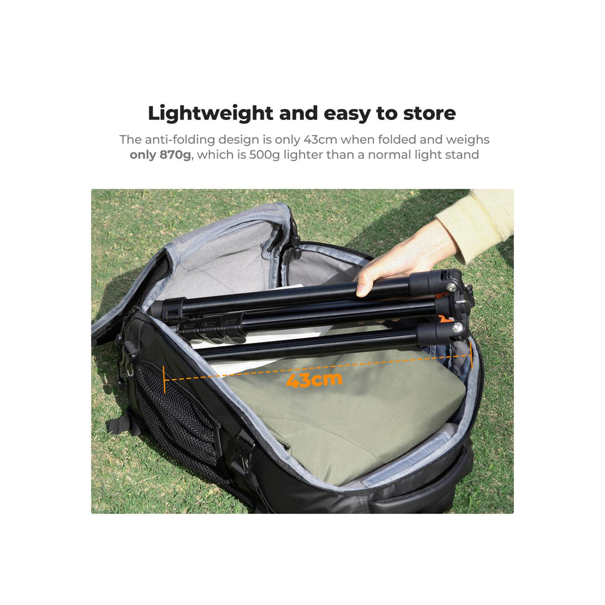 K&F Concept 200cm Extendable Photography Light Stands – 2-Pack (KF34.038S1)