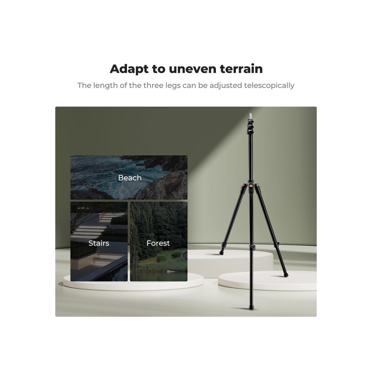 K&F Concept 200cm Extendable Photography Light Stands – 2-Pack (KF34.038S1)