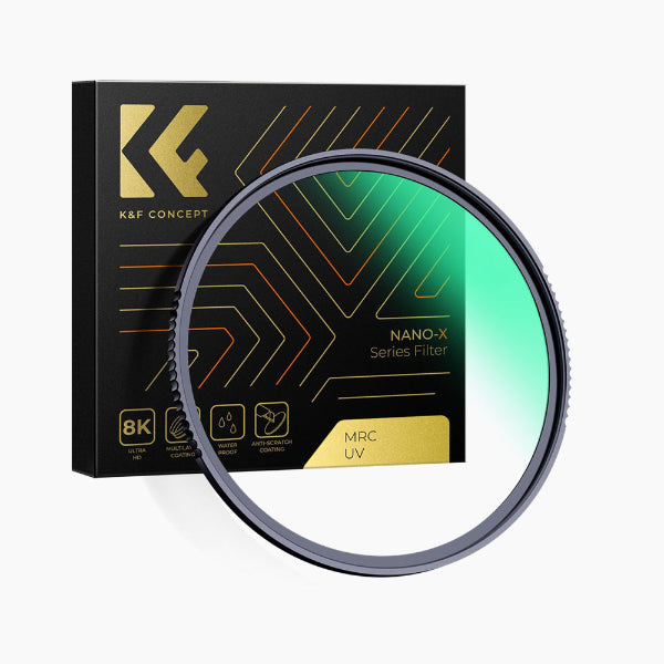 K&F CONCEPT 105mm MCUV Protection Filter with 28 Multi-Layer Coatings HD/Hydrophobic/Scratch Resistant/Ultra-Slim UV Filter for 105mm Camera Lens Nano-X Series(KF01.1901)