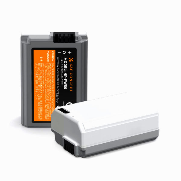 K&F CONCEPT NP-FW50 Camera Battery for Sony with USB-C Charging Port | KF28.0026