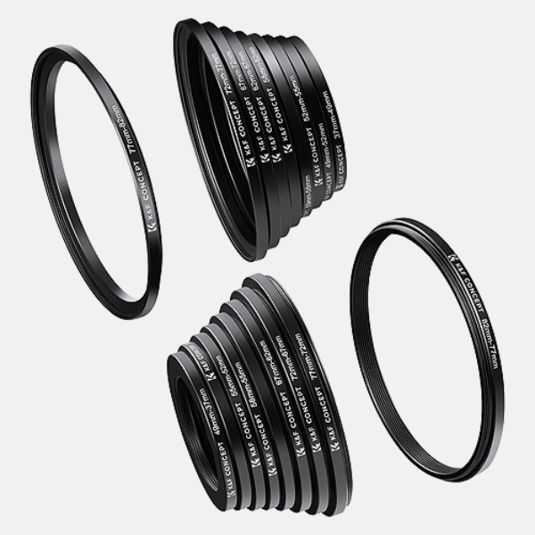 K&F Concept 18 Pieces Filter Ring Adapter Set (SKU.0629)