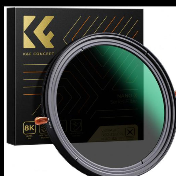 K&F Concept 67mm ND2-ND32 & CPL 2 in 1 Filter, 1-5 Stop Neutral Density and Circular Polarizing Filter 2 in 1 for Camera Lens No X Spot Weather Sealed(KF01.1085V1)