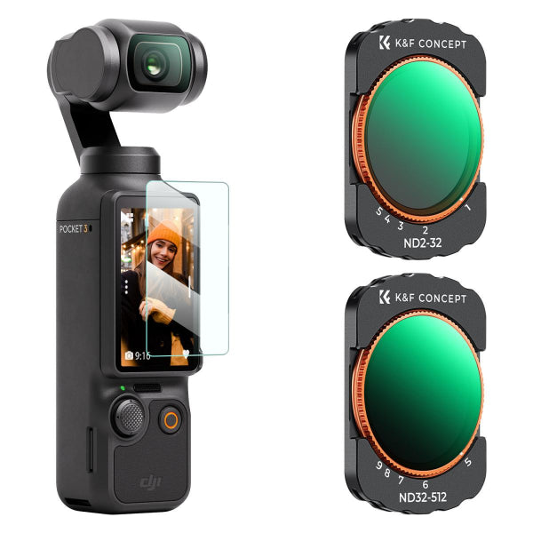 K&F DJI Osmo Pocket 3 VariableND2-32+VND32-512(SKU.2105)