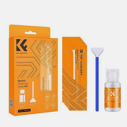 K&F 24mm Full-Frame Sensor Cleaning Kit (x10 Cleaning Swab + 20ml Sensor Cleaner) SKU.1617