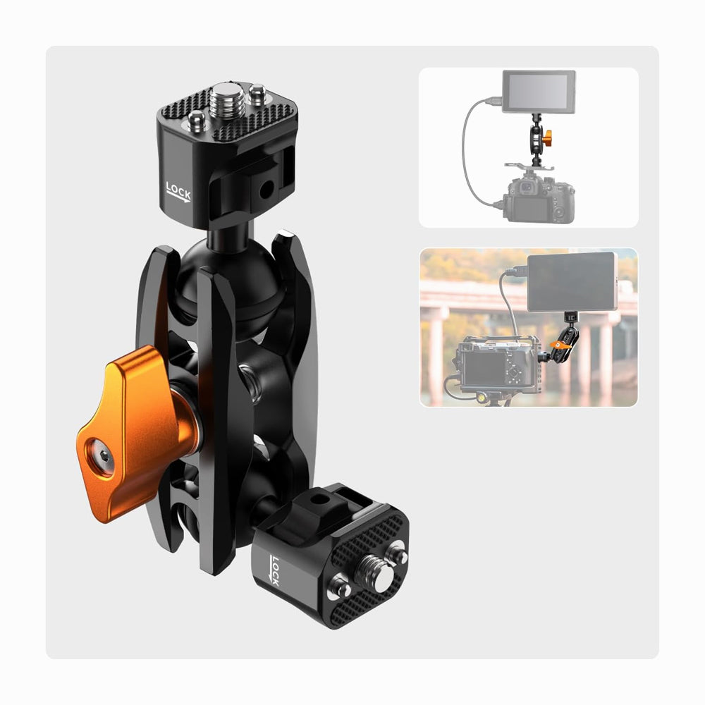 K&F Concept Magic Arm 1/4" Screw with Dual Ball Heads Ms14(KF31.082)