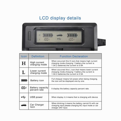 KINGMA LP-E19/LP E4N DUAL BATTERY CHARGER