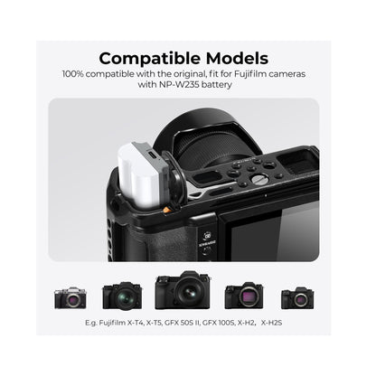 K&F Concept 2-Pack NP-W235 2400mAh USB-C Batteries for Fujifilm Cameras