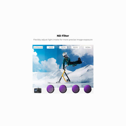 K&F CONCEPT ND Filter Kit for DJI Osmo Action 6, ND8 ND16 ND32 ND64 4 SKU.2753
