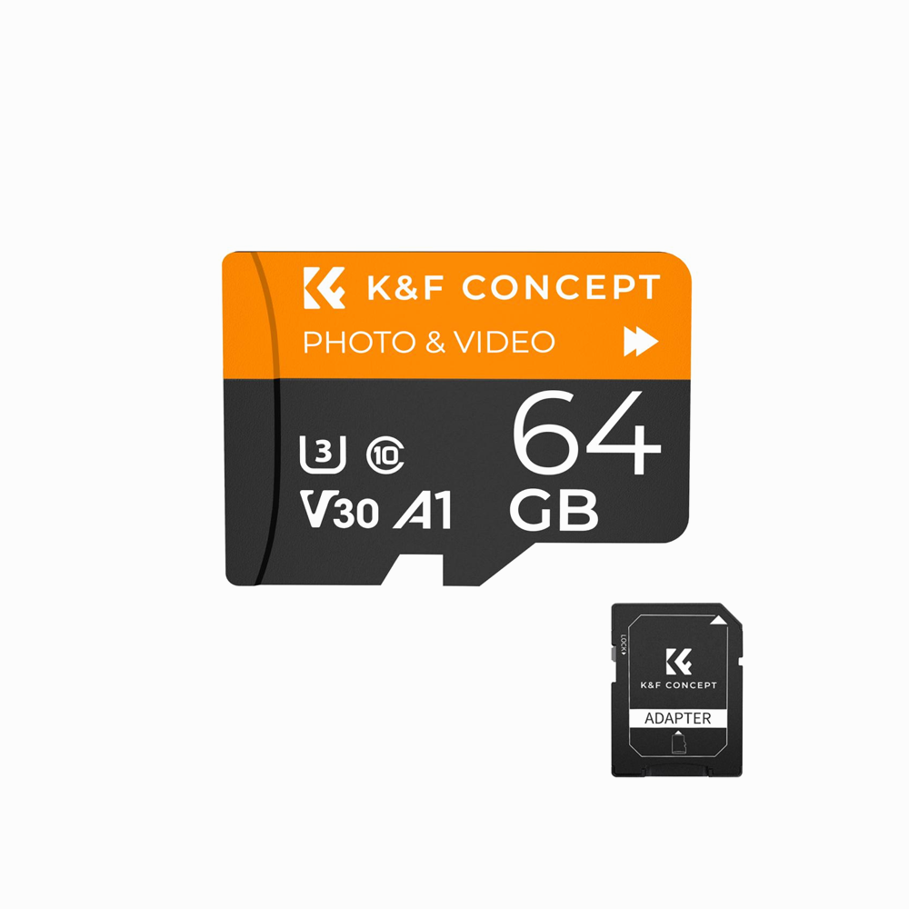 K&F 64G micro-SD card U3/V30/A1 with adapter memory card