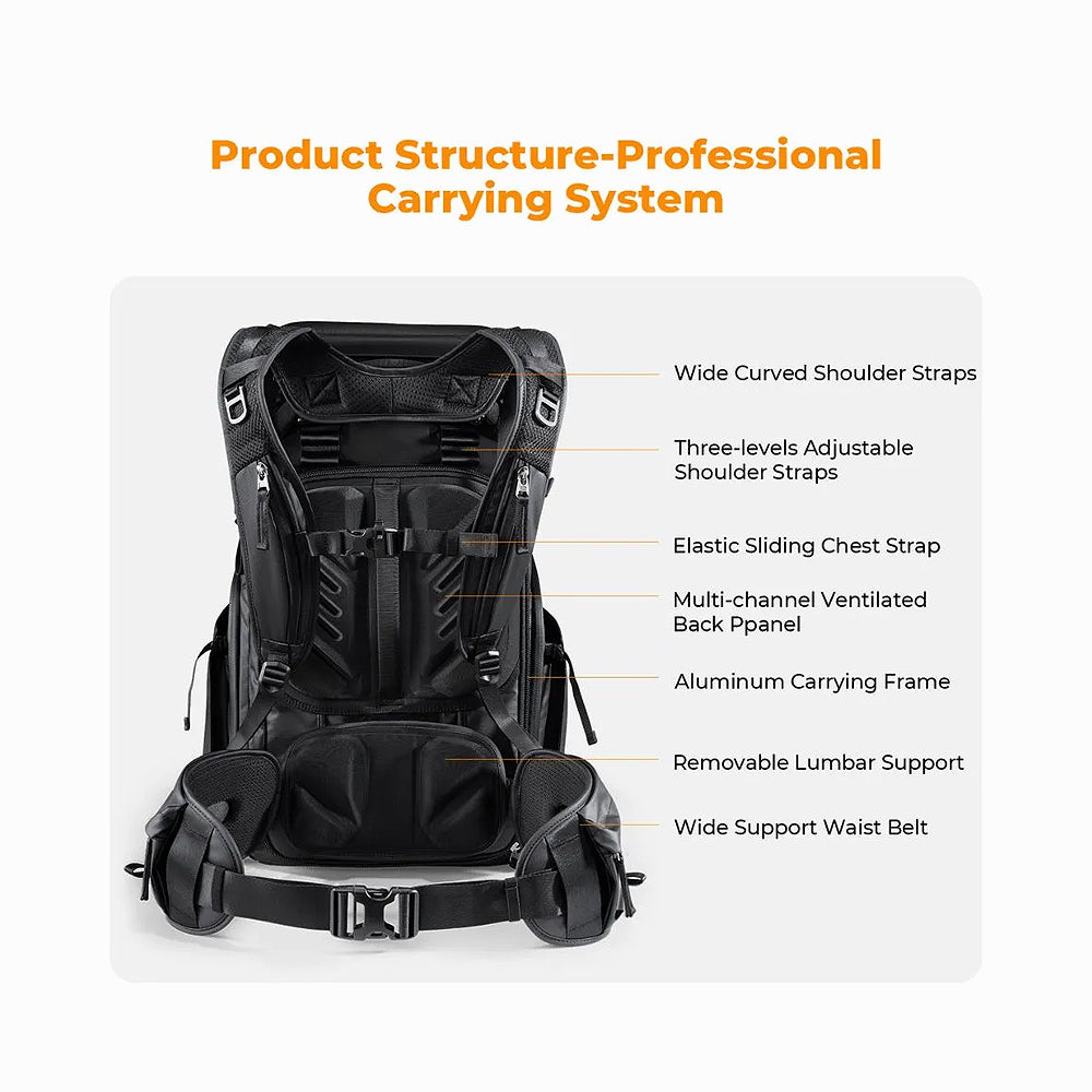 K&F CONCEPT Backpack 40L Star Wander05 (Black)KF13.207V1