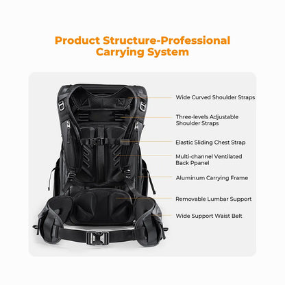 K&F CONCEPT Backpack 40L Star Wander05 (Black)KF13.207V1