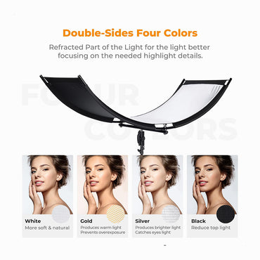 K&F CONCEPT Curved Reflector U-Shape Reflector 180x60cm SKU: KF18.0012
