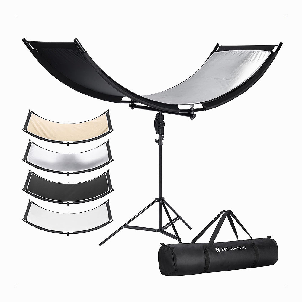 K&F CONCEPT Curved Reflector U-Shape Reflector 180x60cm SKU: KF18.0012
