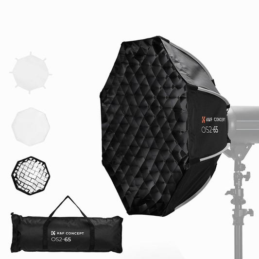 K&F CONCEPT Octagonal Softbox, 65cm Quick Release with Bowens Mount-KF18.0015