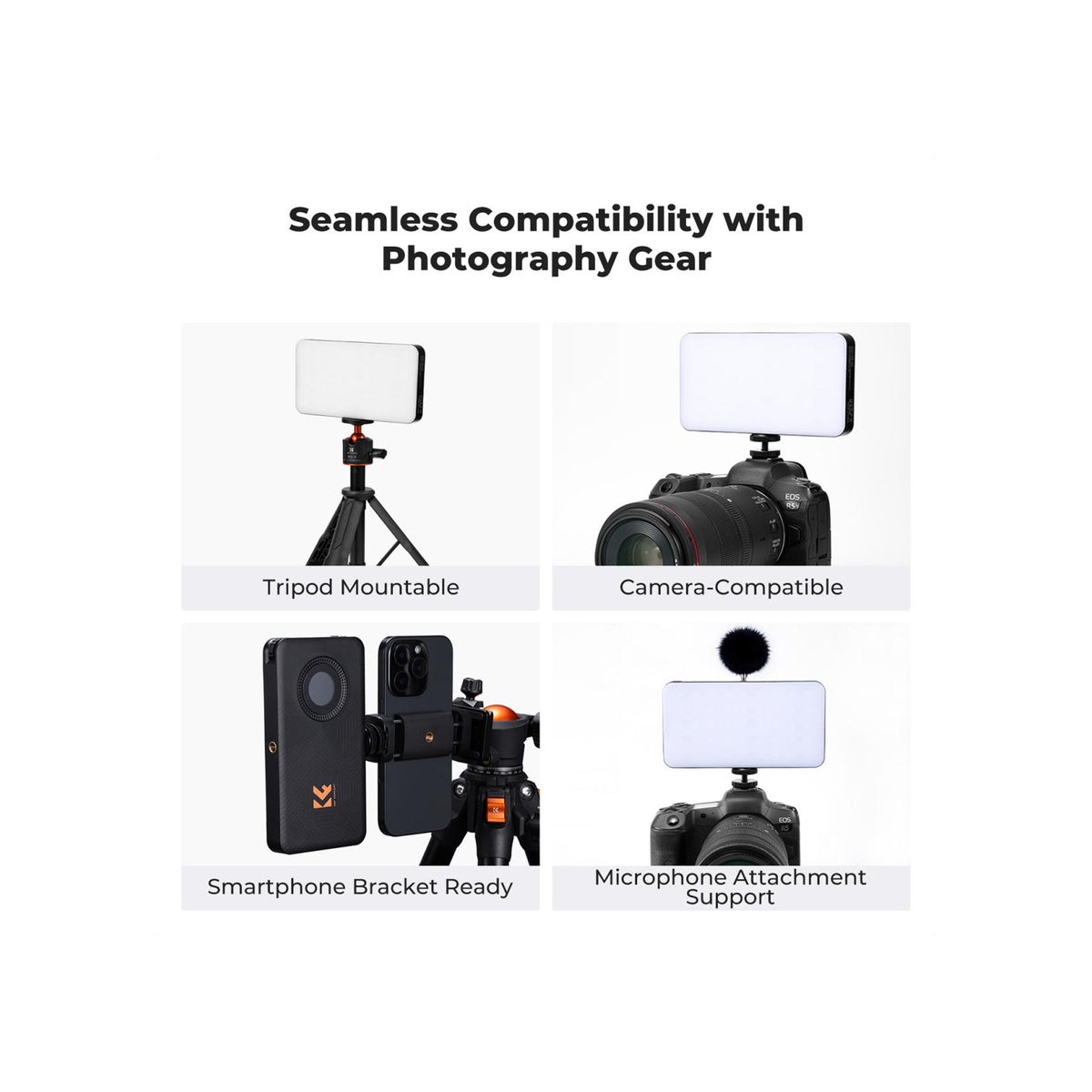 K&F Concept 12W RGB Video Light 5000mAh – KF34.052