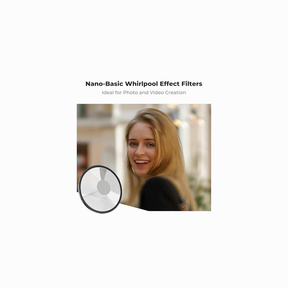 K&F CONCEPT CPL+ND8+ND16+ND32+ND64+Black Diffusion 1/4 Filter for Action 6  SKU: SKU.2714