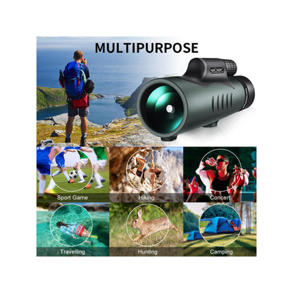 K&F Concept 12×50 BAK4 IP68 Waterproof Monocular with Smartphone Adapter – KF33.008