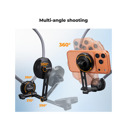 K&F Concept 2-in-1 Magnetic & Clip-On Neck Phone Holder – KF15.0072