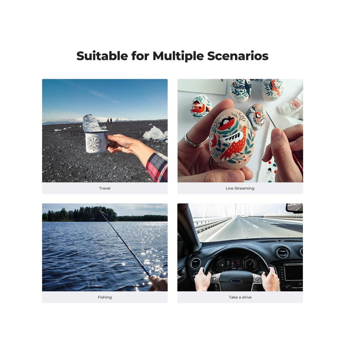 K&F Concept 2-in-1 Magnetic & Clip-On Neck Phone Holder – KF15.0072