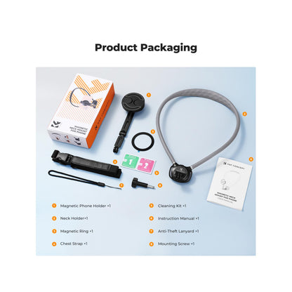 K&F Concept 2-in-1 Magnetic & Clip-On Neck Phone Holder – KF15.0072