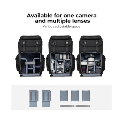 K&F Concept 25L Hard-Shell Camera Backpack with Laptop Compartment – KF13.098V6