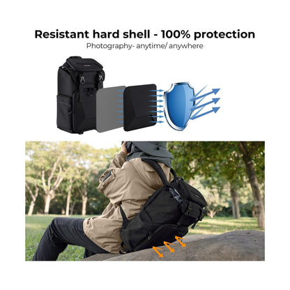 K&F Concept 25L Hard-Shell Camera Backpack with Laptop Compartment – KF13.098V6