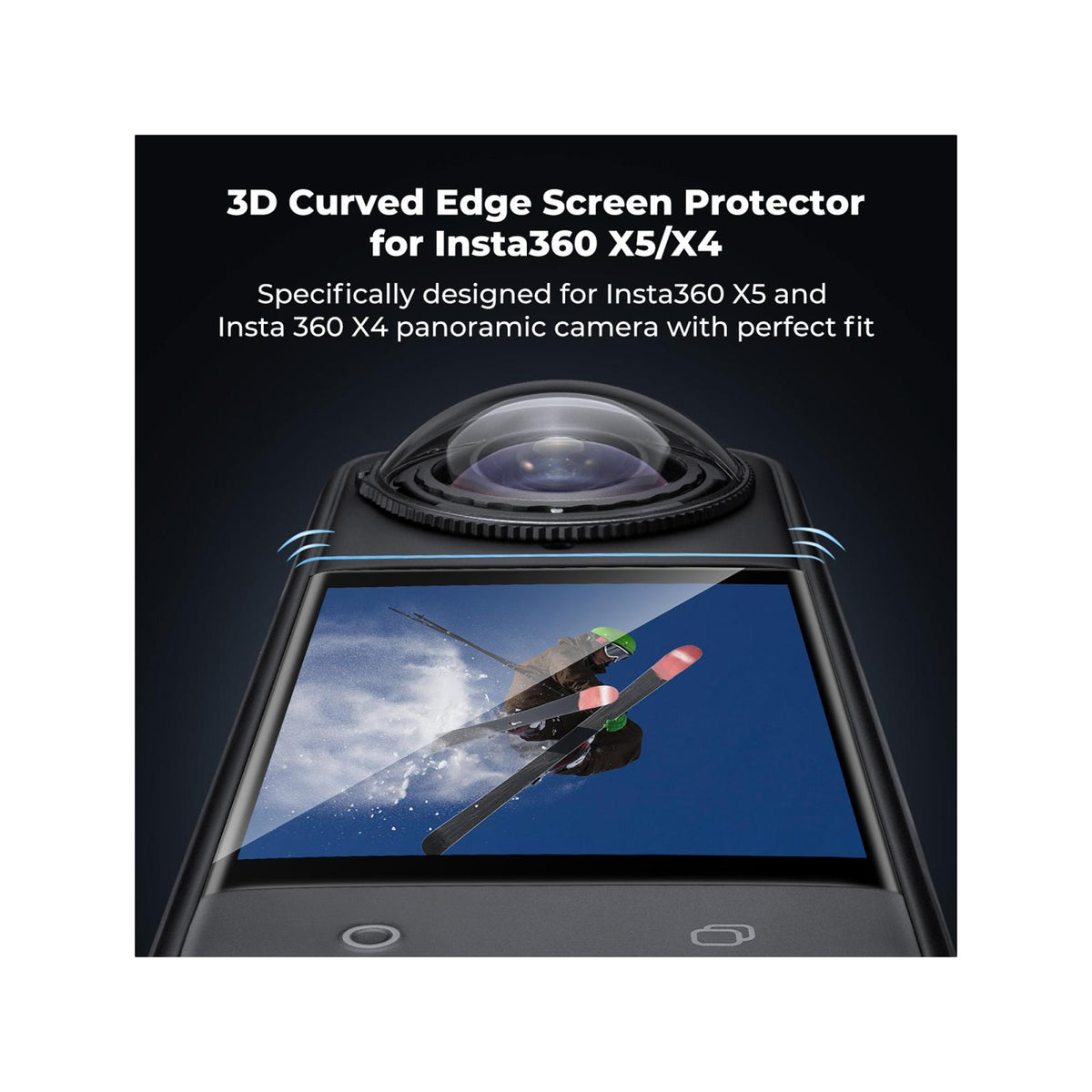 K&F Concept 3-Pack Screen Protector for Insta360 X5 & X4 – KF31.184