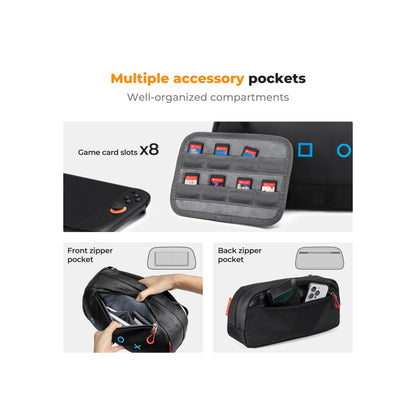 K&F Concept 4L Portable Gaming Console Sling Bag with 8 Card Slots – KF13.226