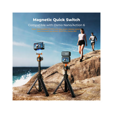 K&F Concept 65cm Magnetic Quick-Release Tripod for DJI Osmo Nano & Action 6 – KF09.181