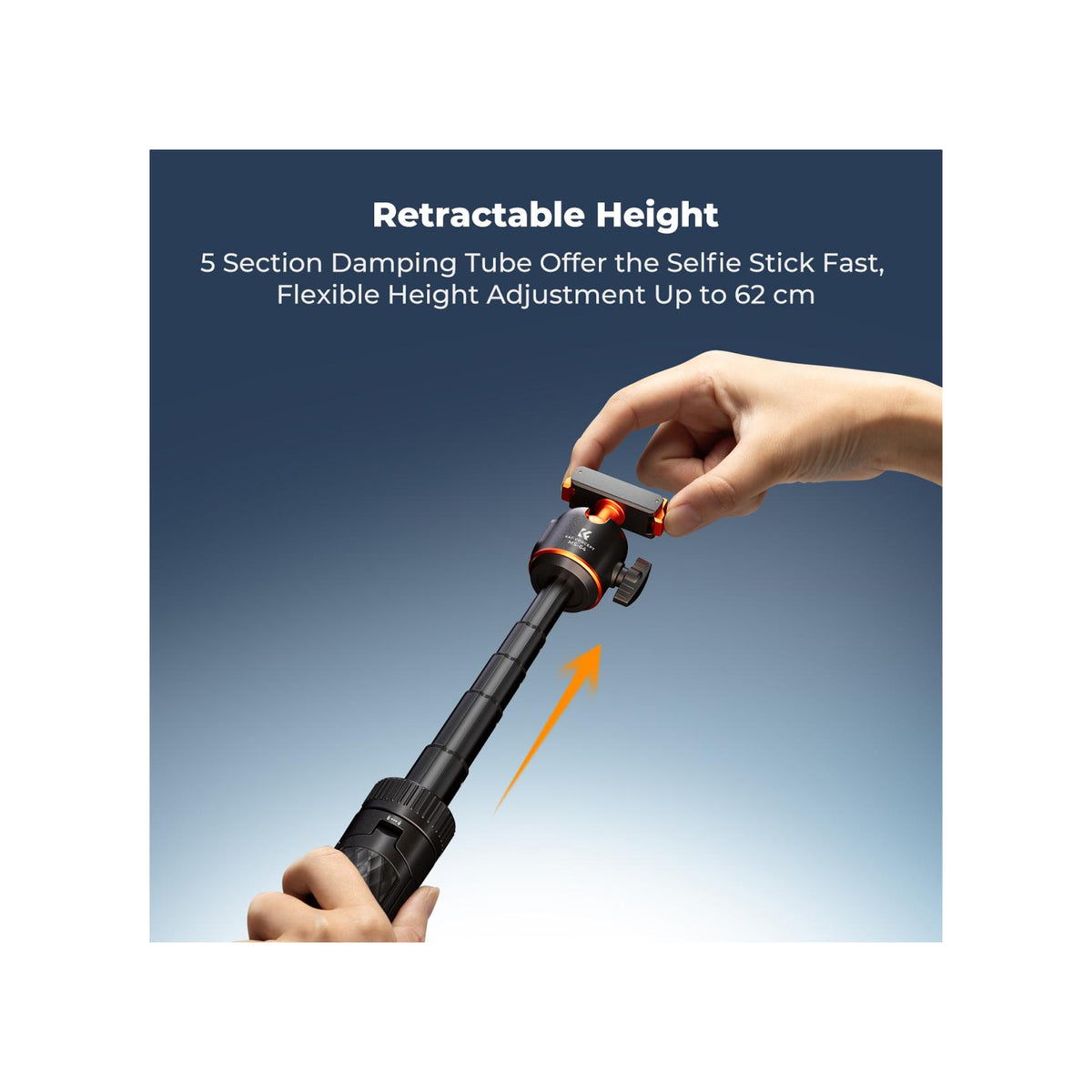 K&F Concept 65cm Magnetic Quick-Release Tripod for DJI Osmo Nano & Action 6 – KF09.181