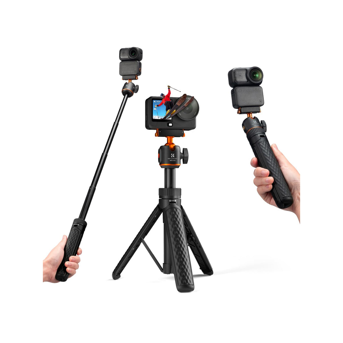 K&F Concept 65cm Magnetic Quick-Release Tripod for DJI Osmo Nano & Action 6 – KF09.181