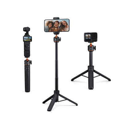 K&F Concept 65cm Mini Selfie Stick Tripod with Cold Shoe – KF09.180S1