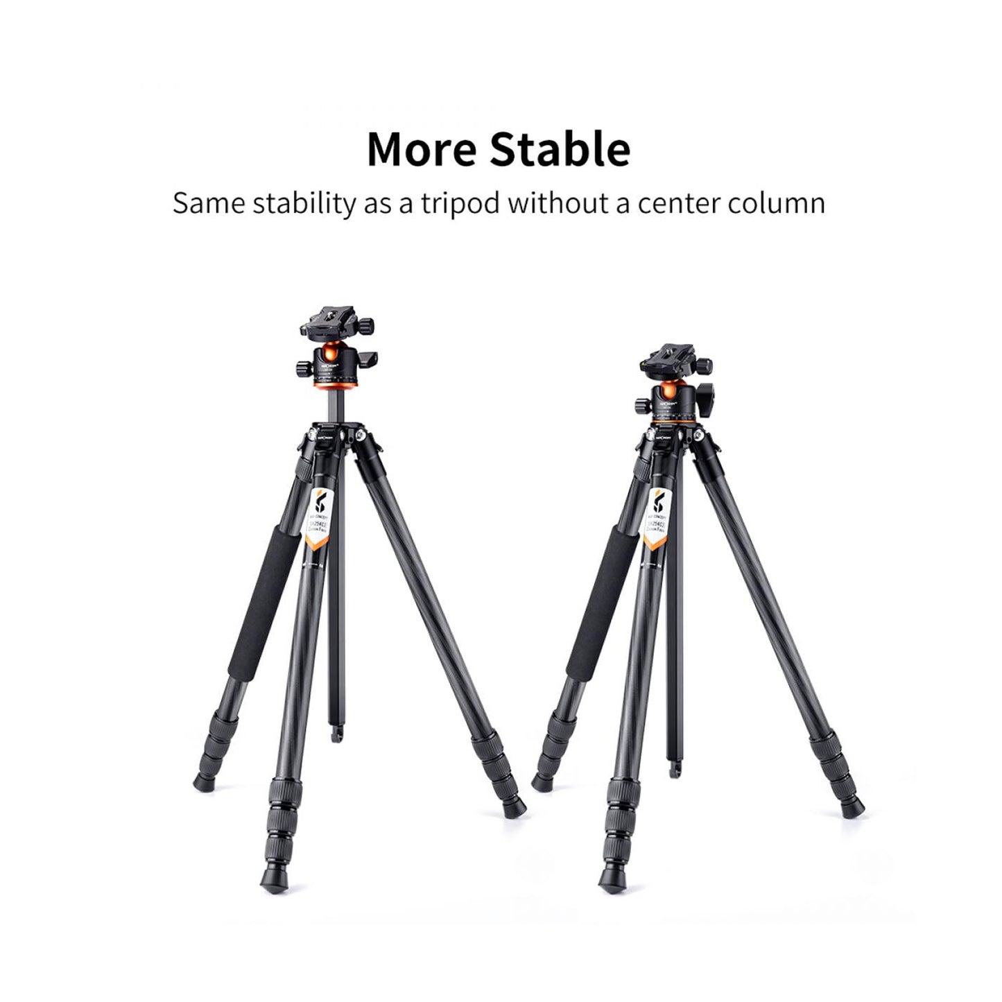 K&F Concept 70″ Carbon Fiber Travel Tripod with BH-36L Ball Head-KF09.098V1