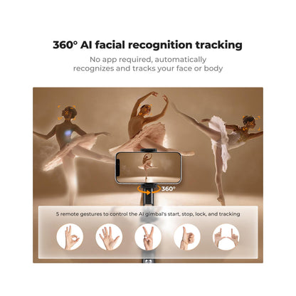 K&F Concept 71" AI Face-Tracking Tripod & Selfie Stick – KF15.0013