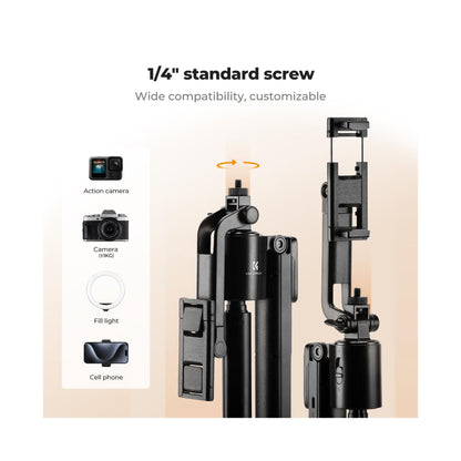 K&F Concept 71" AI Face-Tracking Tripod & Selfie Stick – KF15.0013