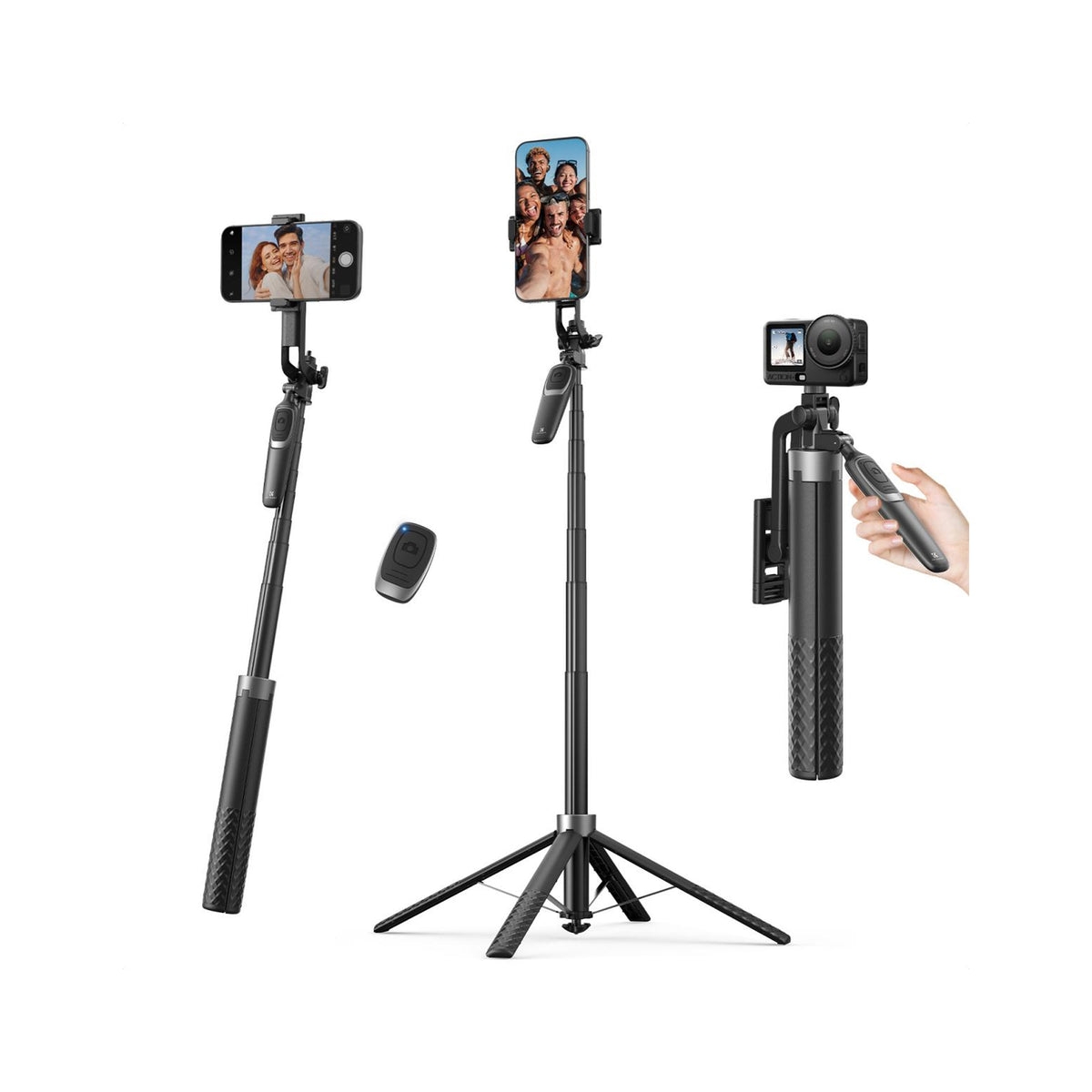 K&F Concept 71" Auto Open Phone Tripod & Selfie Stick – KF15.0030