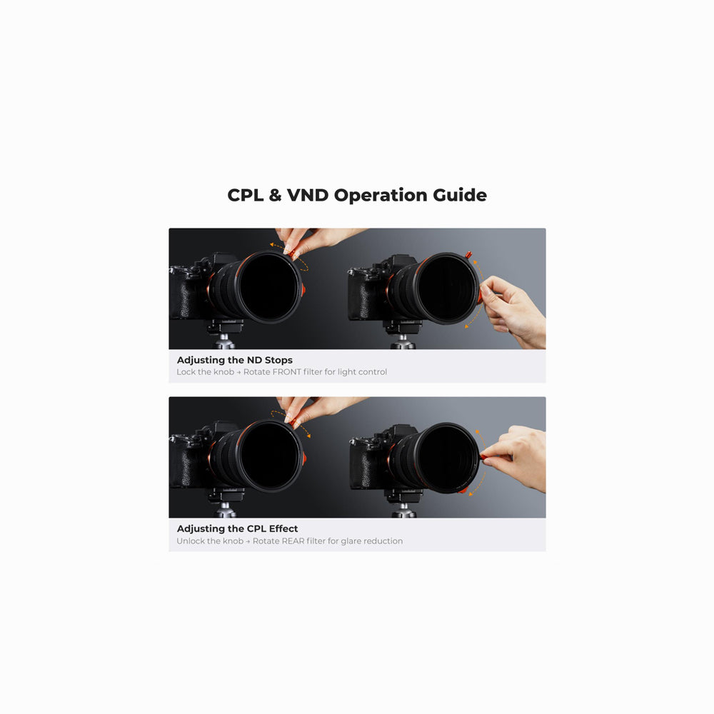 K&F Concept 77mm Magnetic Filter Kit – CPL + ND2-32 + Black Mist 1/4 | Nano-X Series (SKU.2499)
