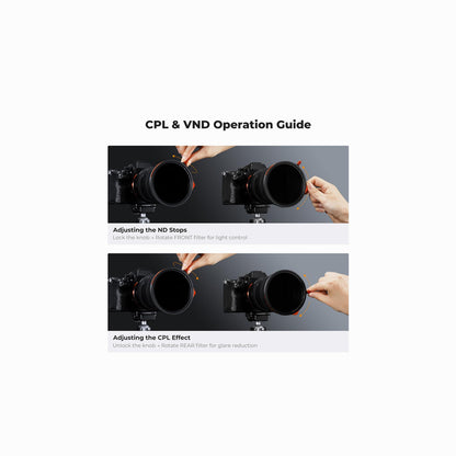 K&F Concept 77mm Magnetic Filter Kit – CPL + ND2-32 + Black Mist 1/4 | Nano-X Series (SKU.2499)