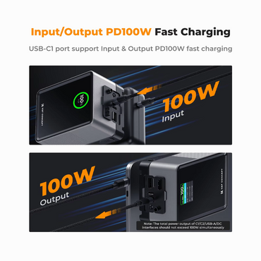 K&F Concept 99Wh V-Mount Battery with PD100W USB-C Fast Charging-KF28.0024V1
