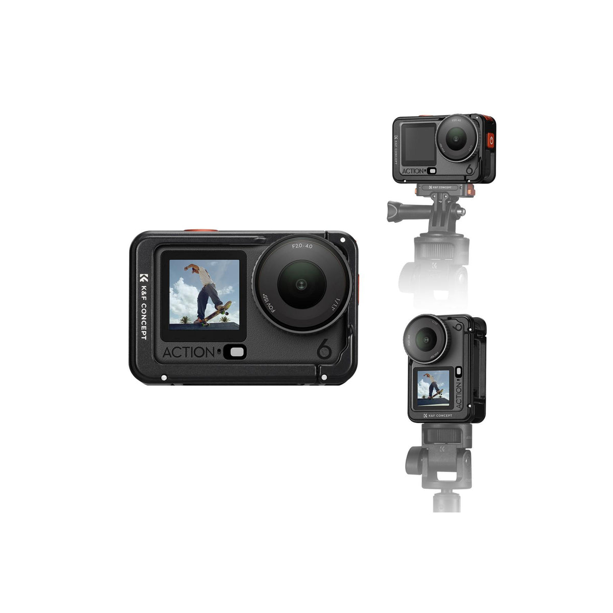 K&F Concept Aluminum Camera Cage for DJI Osmo Action 6 – KF12.0026
